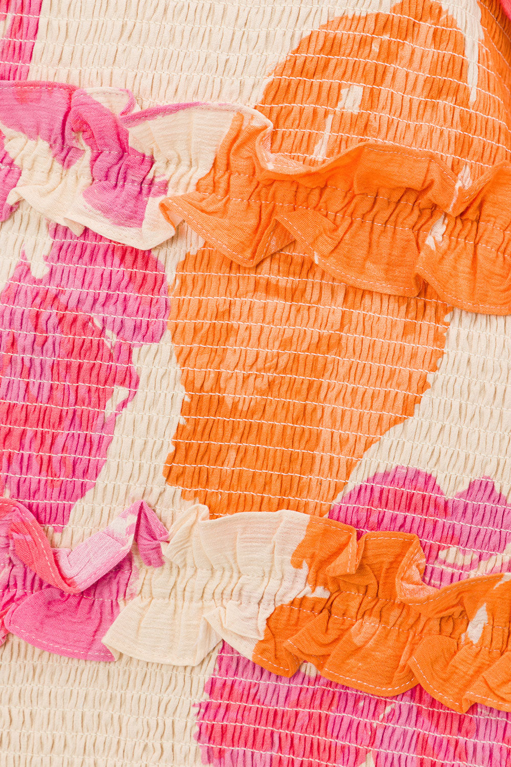 SAMPLE-Sirromet Shirred Dress - Solstice Pink