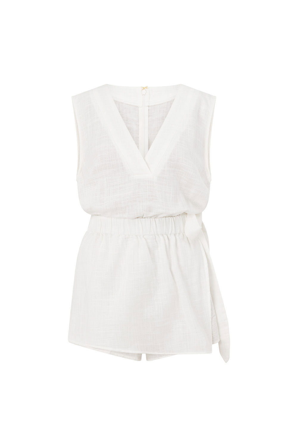 SAMPLE-Sandy Playsuit - White