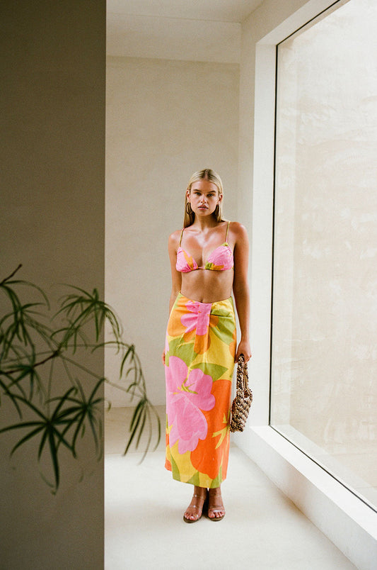 SAMPLE-Monaco Skirt - Hibiscus