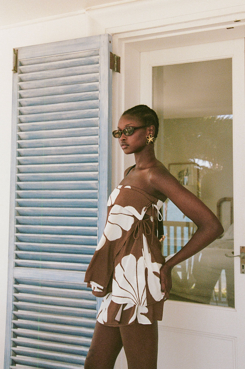 SAMPLE-Simone Top - Galene Brown