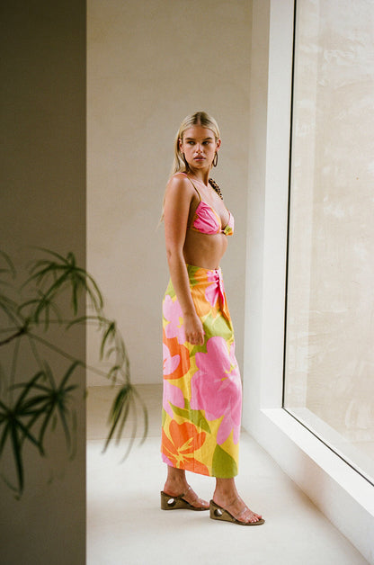 SAMPLE-Monaco Skirt - Hibiscus