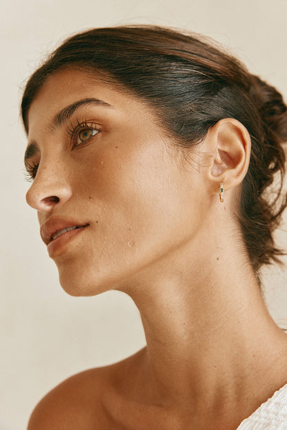 18K Ariel Huggie Earrings