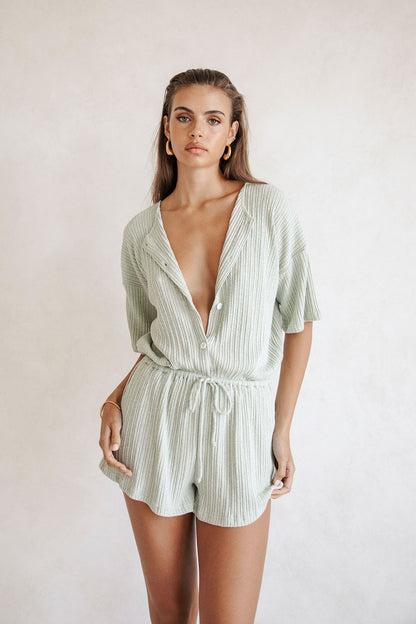 SAMPLE-Juniper Playsuit - Sage