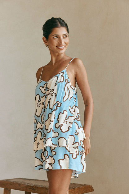 Cian Playsuit - Outline Floral