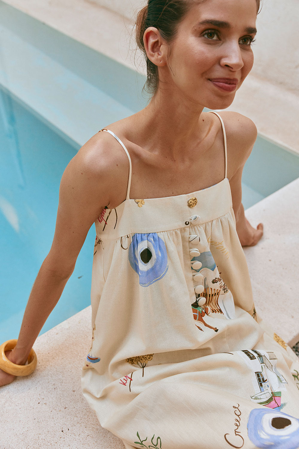 SAMPLE-Ida Dress - Isles Of Greece