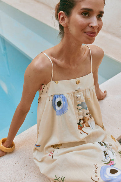 SAMPLE-Ida Dress - Isles Of Greece