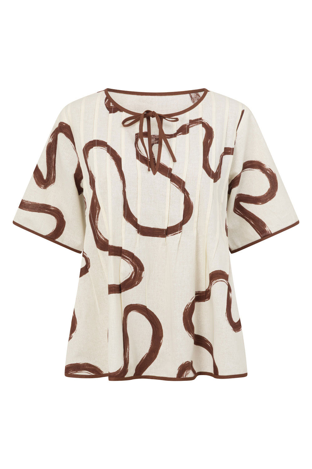 Rayne Top - Marbled Mocha