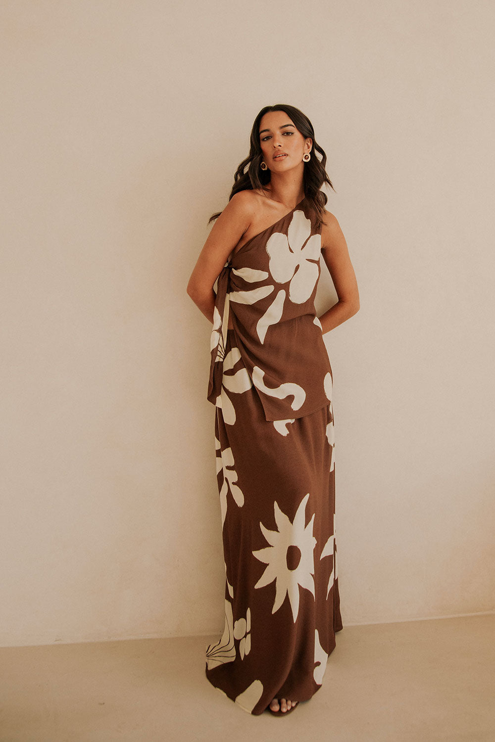 SAMPLE-Lessi Dress - Galene Brown