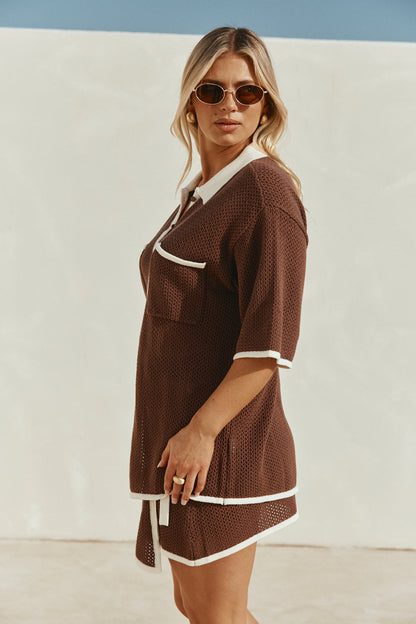 Shiloh Top - Chocolate