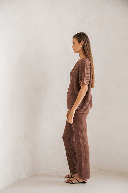 SAMPLE-Zayna Top - Chocolate