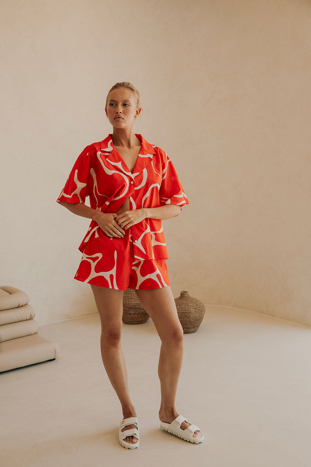 SAMPLE-Seona Top - Evoke Red