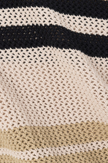 Quinn Stripe Top - Tan