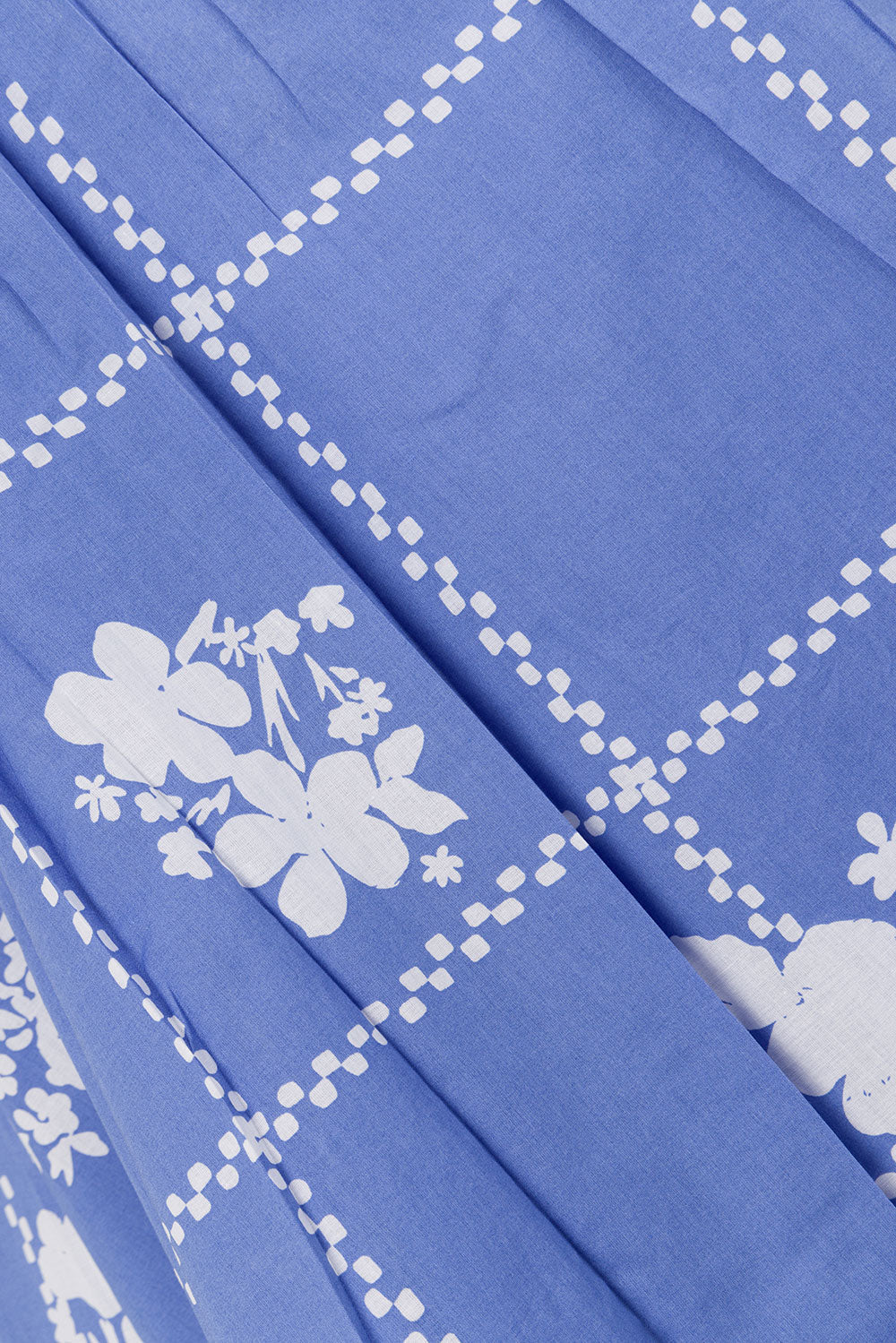 Estelle Midi Skirt - Check Flowers