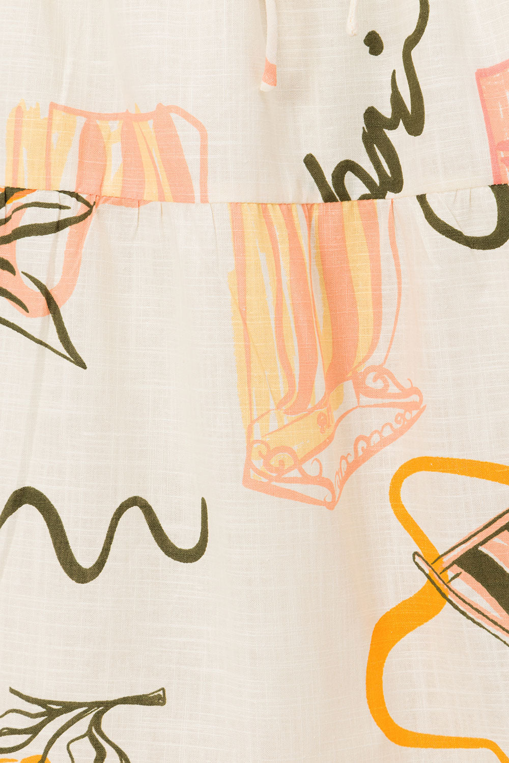 SAMPLE-Aviva Midi Skirt - Amalfi Aperol