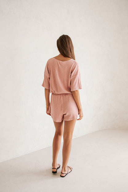 SAMPLE-Juniper Playsuit - Clay