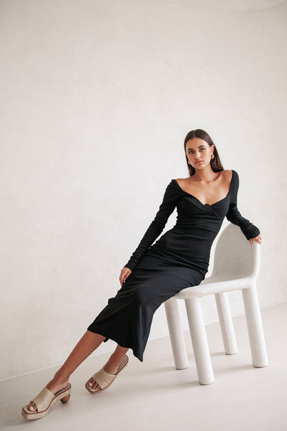 SAMPLE-Geneva Dress - Black