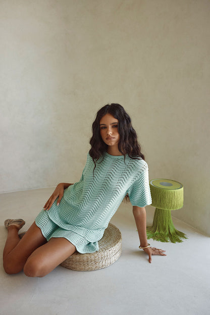 SAMPLE-Leah Top - Mint