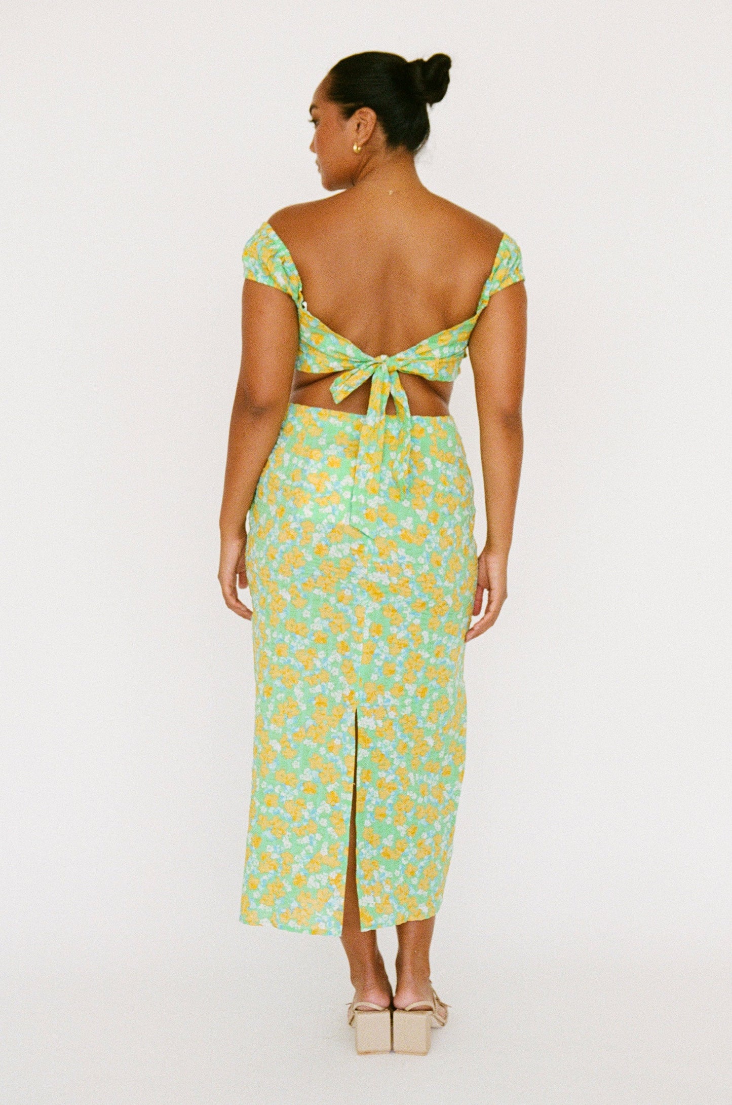 Brielle Midi Skirt - Green