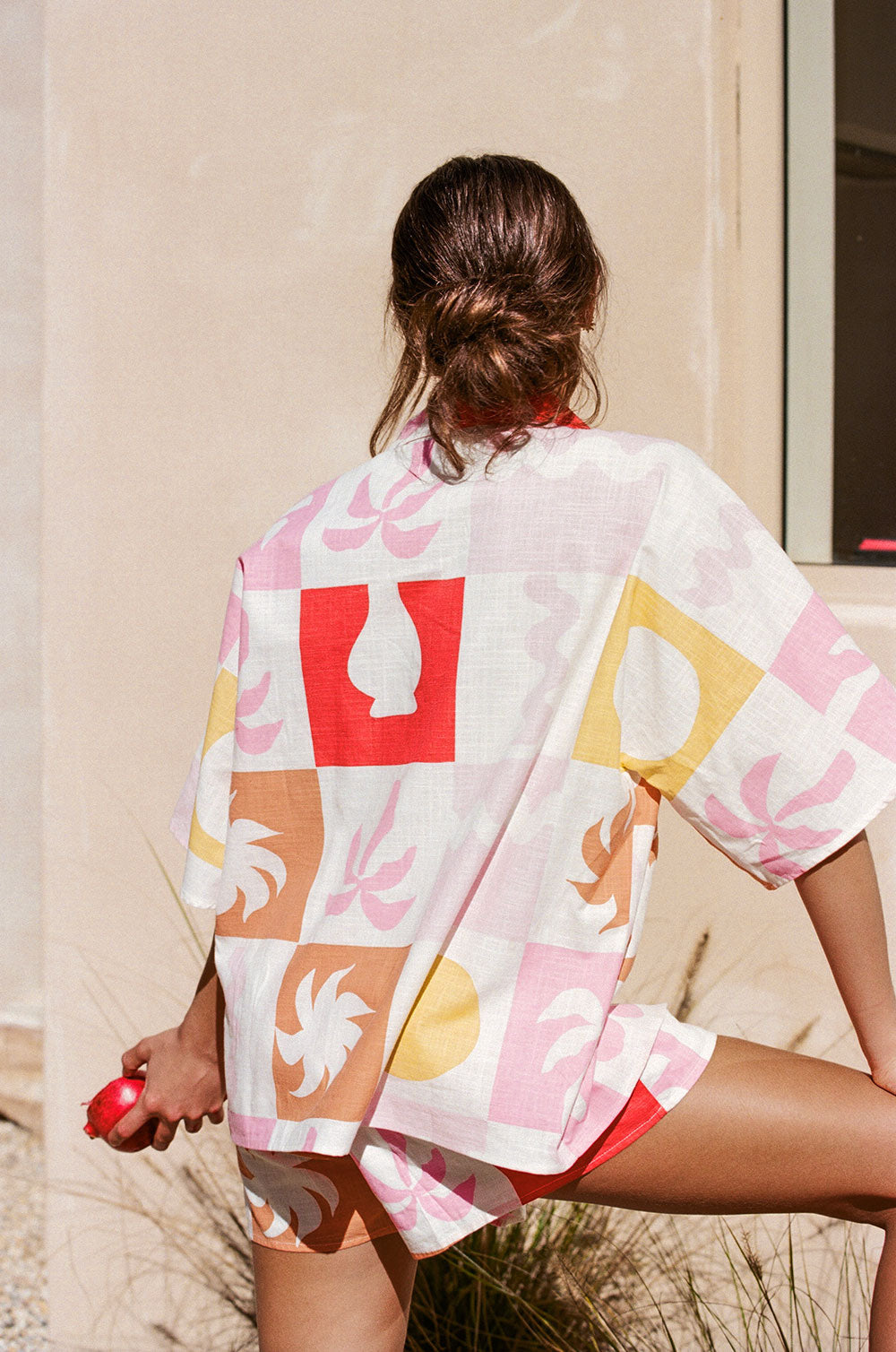 SAMPLE-Seona Top - Palm Tile Fuego