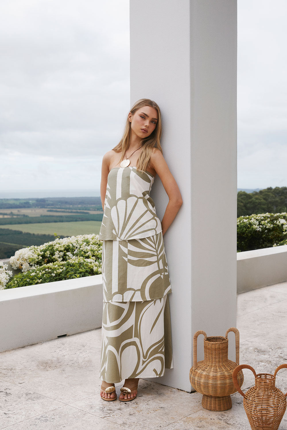 SAMPLE-Kya Dress - Palm