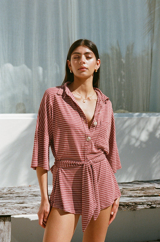 SAMPLE-Milena Playsuit - Stripe