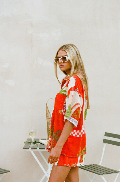 SAMPLE-Amira Top - Vista Red