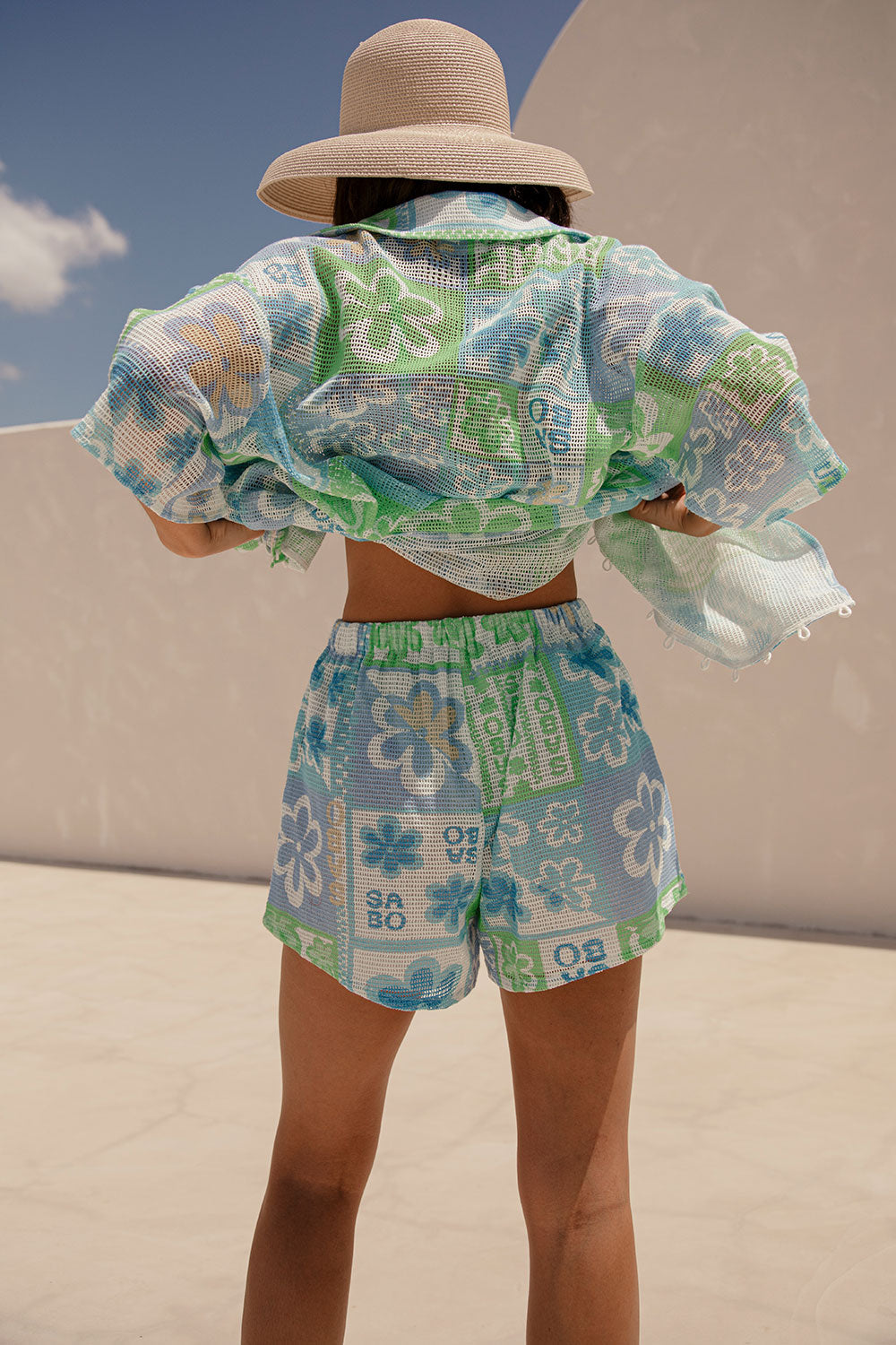 SAMPLE-Sari Shorts - Verano Floral