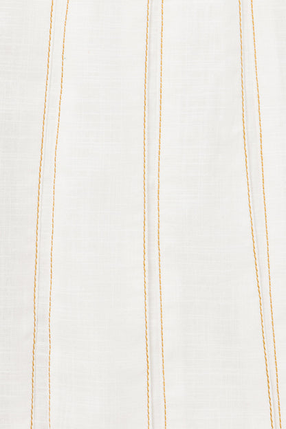 SAMPLE-Dien Wrap Skirt - White