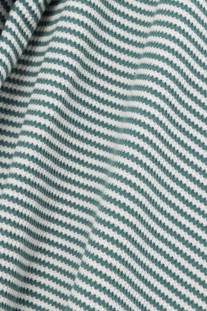 SAMPLE-Mallory Top - Teal Stripe