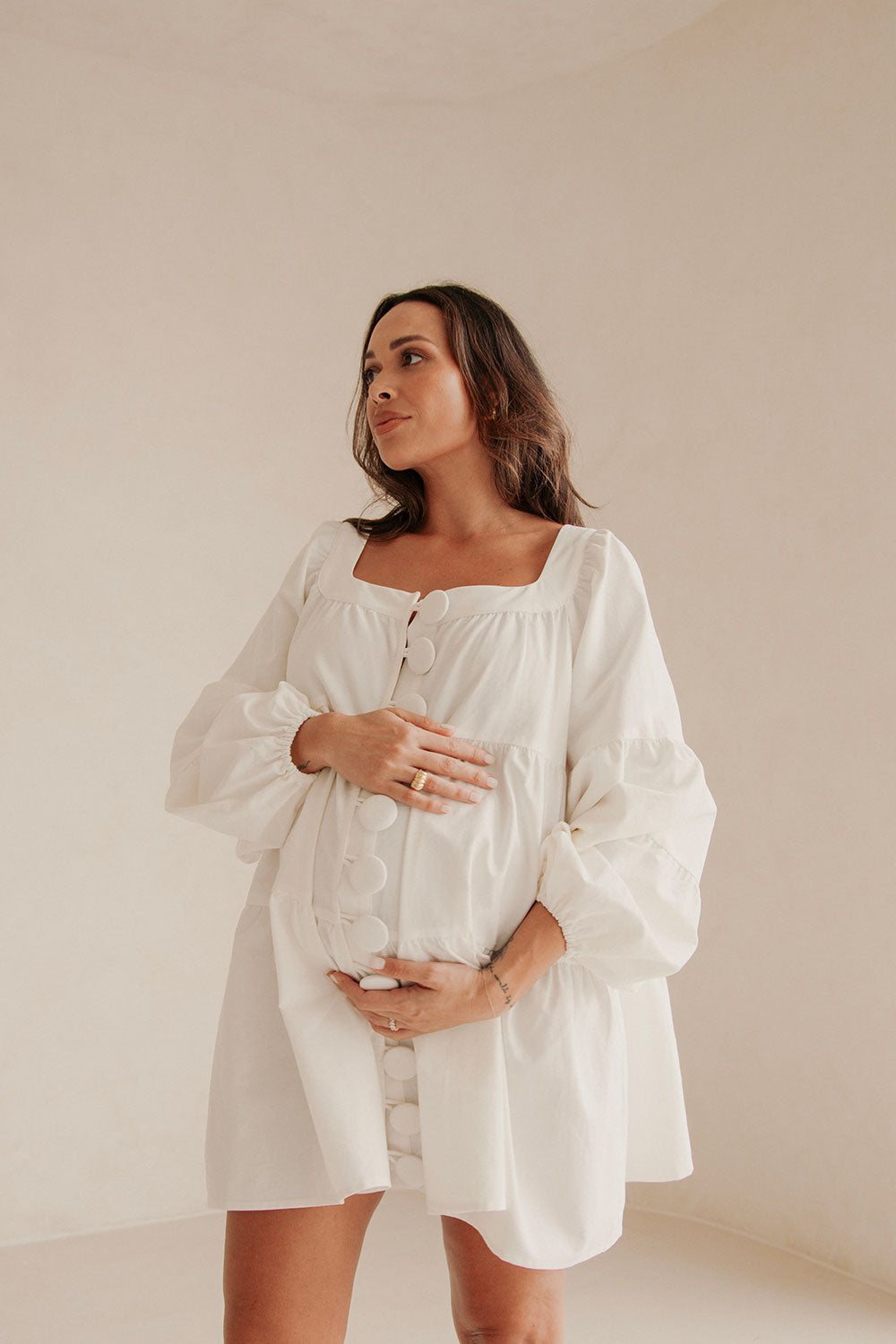 SAMPLE-Palmer Dress - White