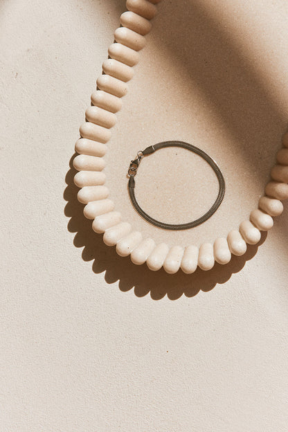 Klara Herringbone Bracelet - Silver