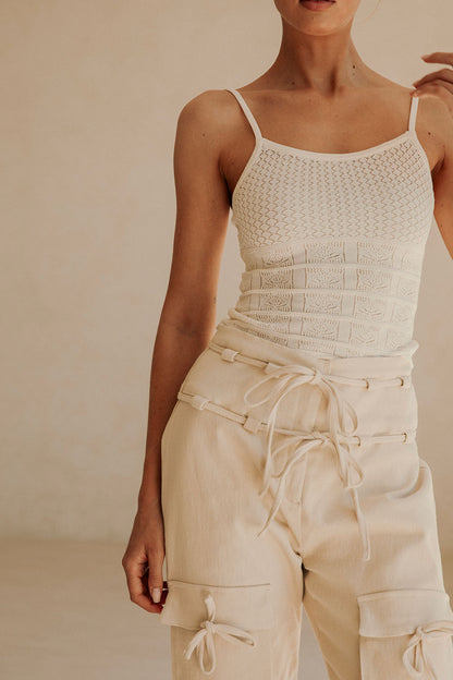 SAMPLE-Jaicee Pants - Cream