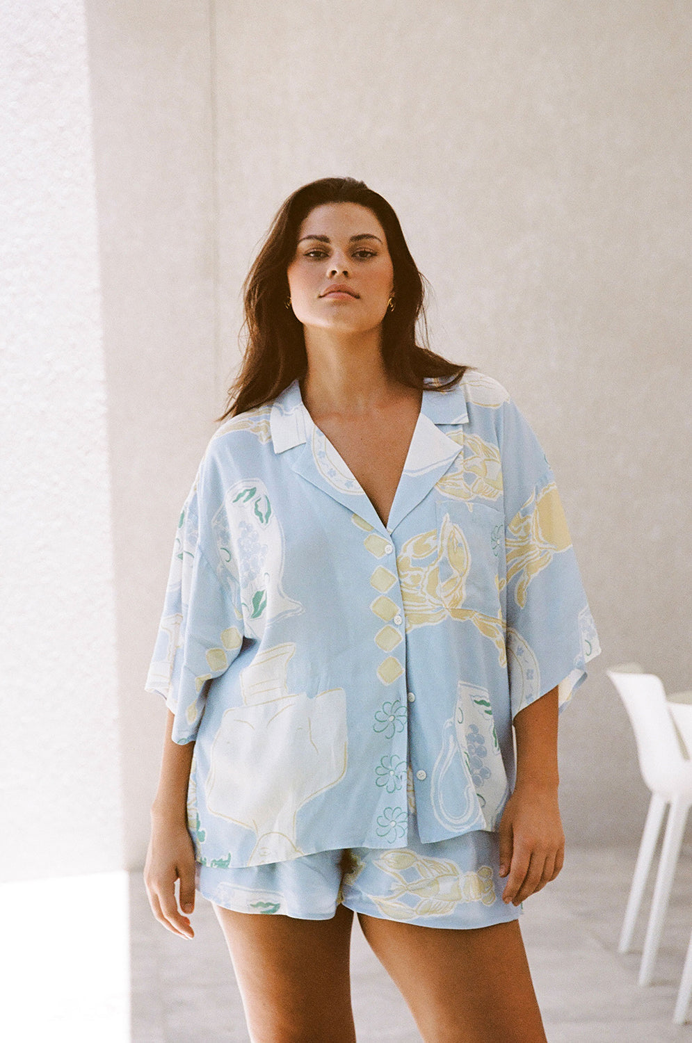 SAMPLE-Thessy Shorts - Ciao Blue