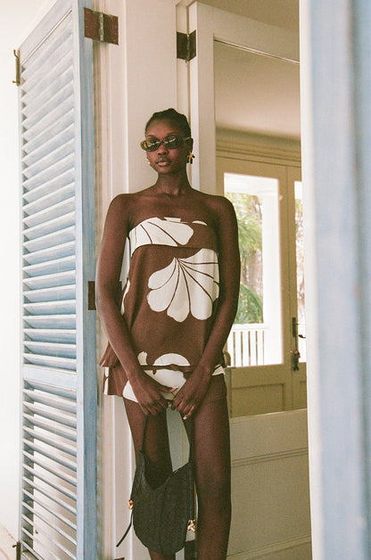 SAMPLE-Simone Top - Galene Brown