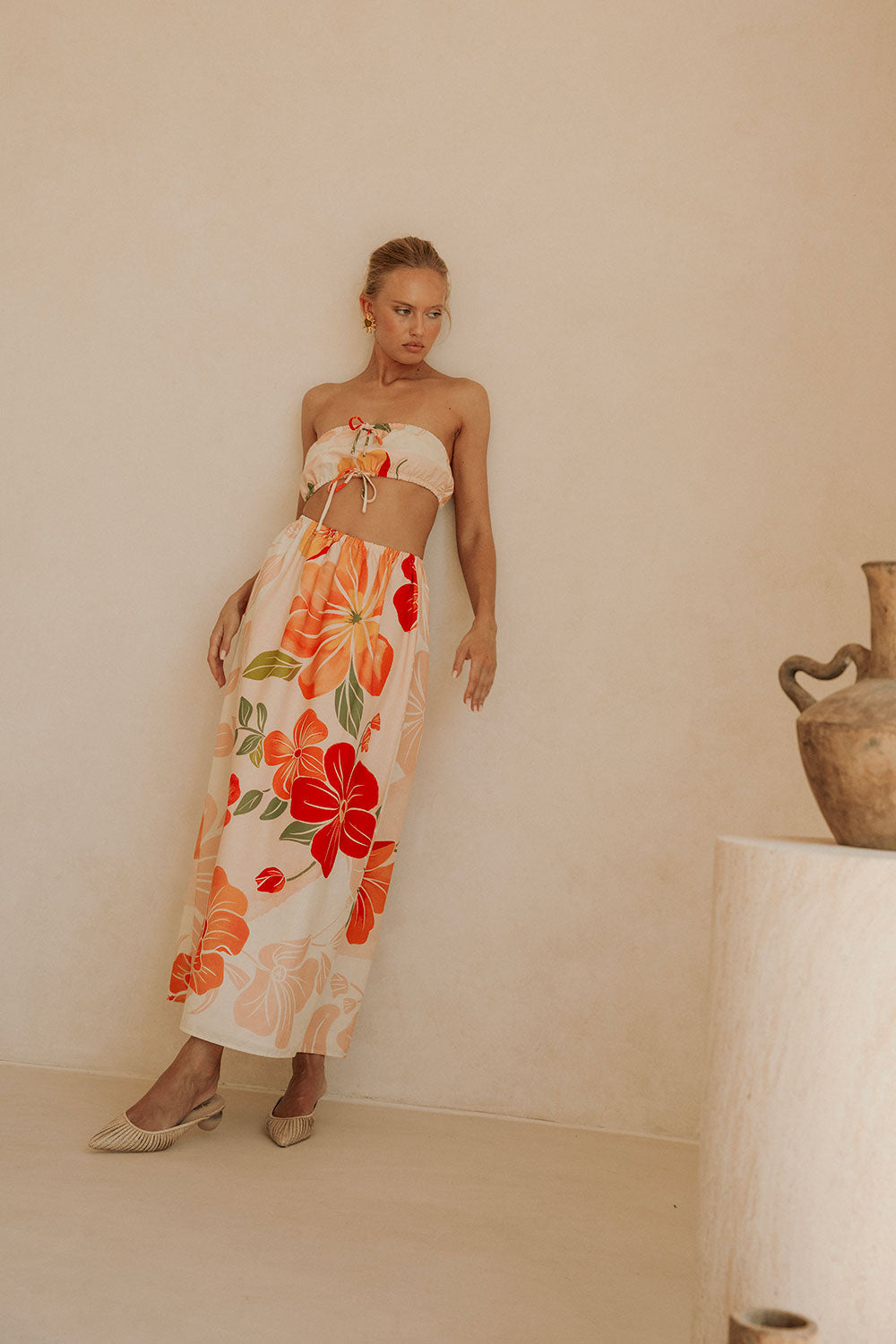 SAMPLE-Fei Dress - Petal Scarf