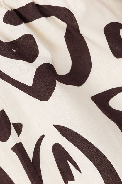 Seona Shorts - Fleur Lines