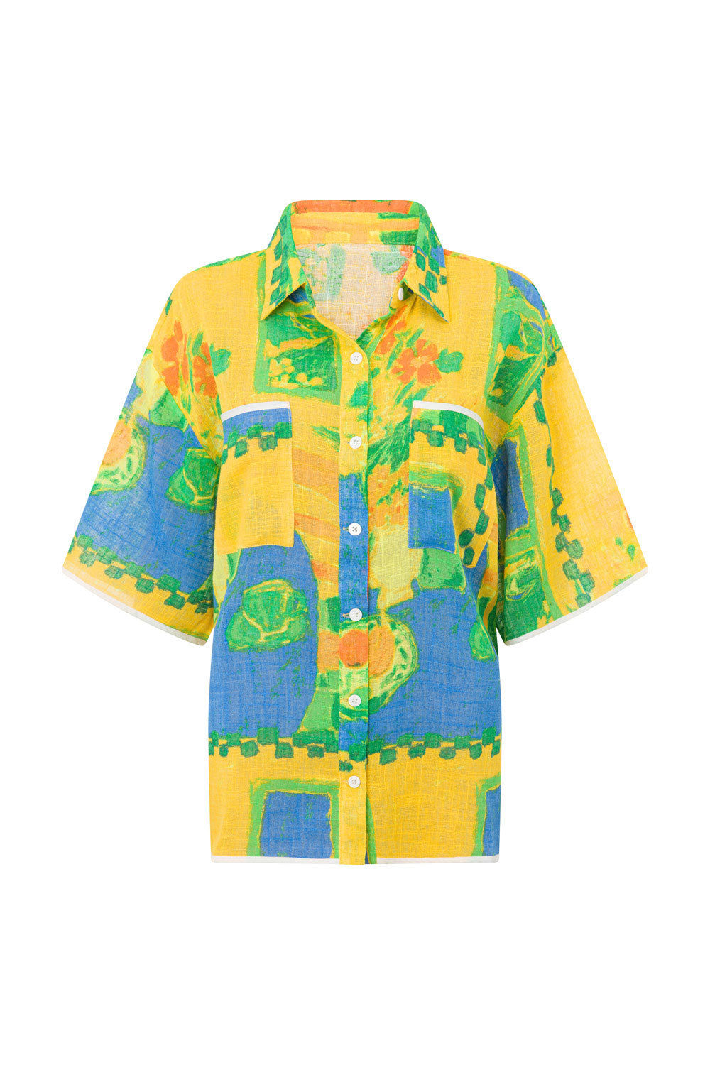 SAMPLE-Cascade Top - Morning Yellow