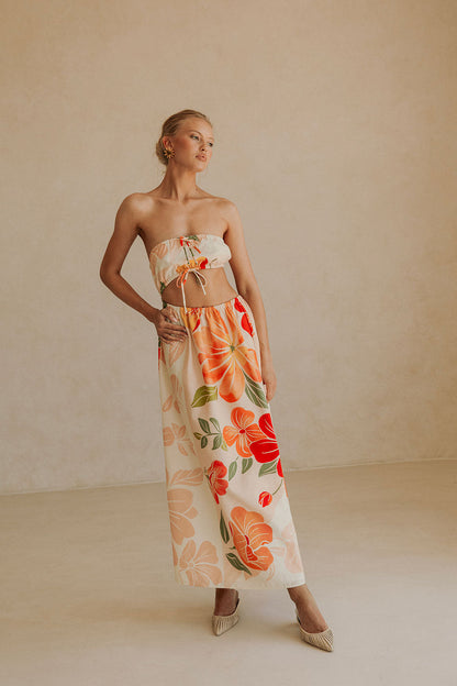 SAMPLE-Fei Dress - Petal Scarf