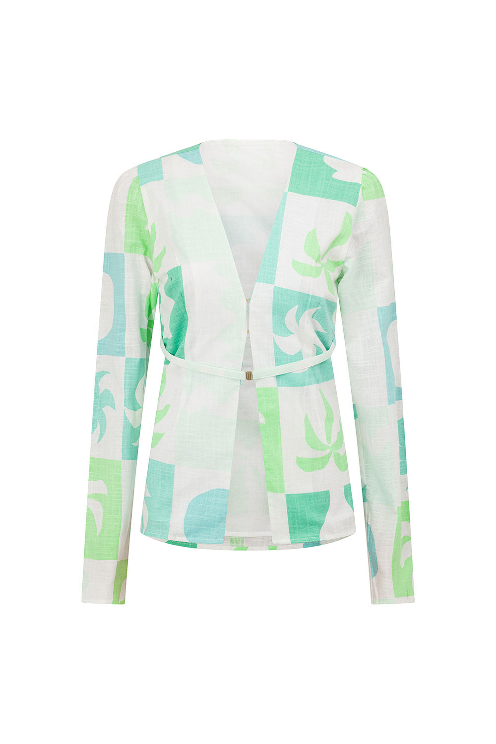 Harlow Top - Palm Tile Breeze