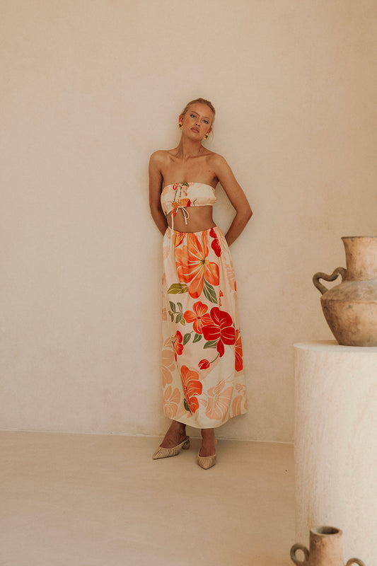 SAMPLE-Fei Dress - Petal Scarf