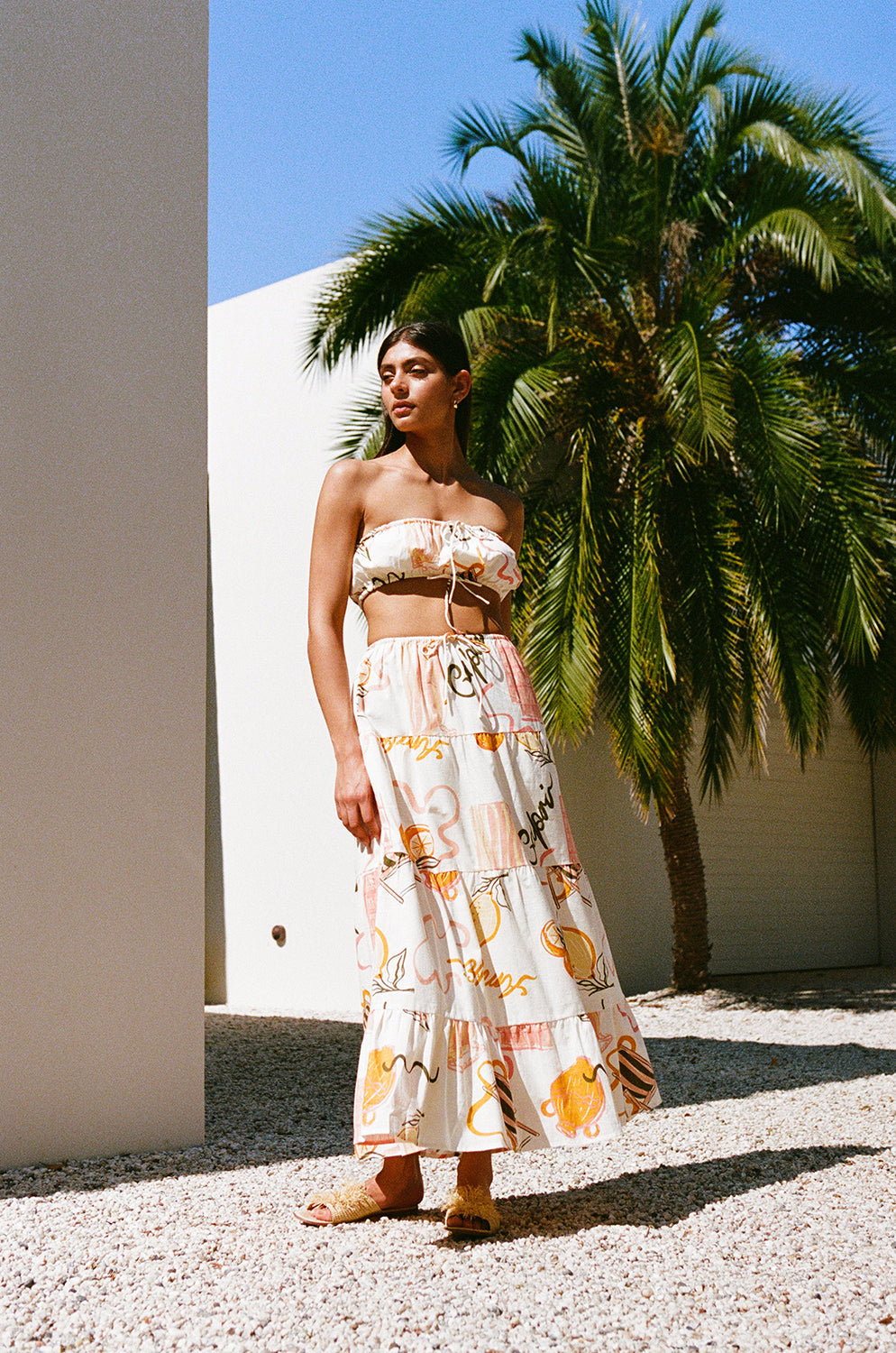 SAMPLE-Aviva Top - Amalfi Aperol