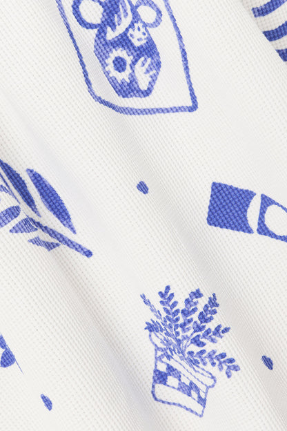 Jetta Top - Artefacts Blue