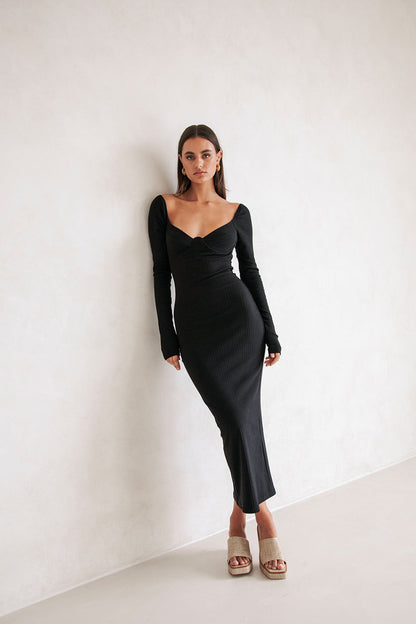SAMPLE-Geneva Dress - Black