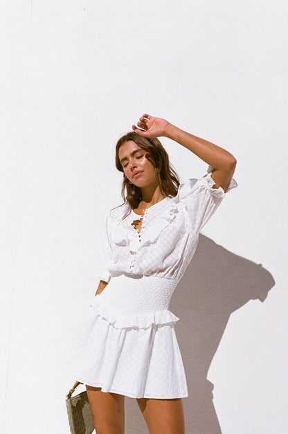 SAMPLE-Zoelle Shirred Dress