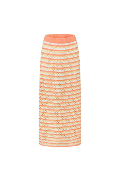 Erin Knit Skirt - Orange
