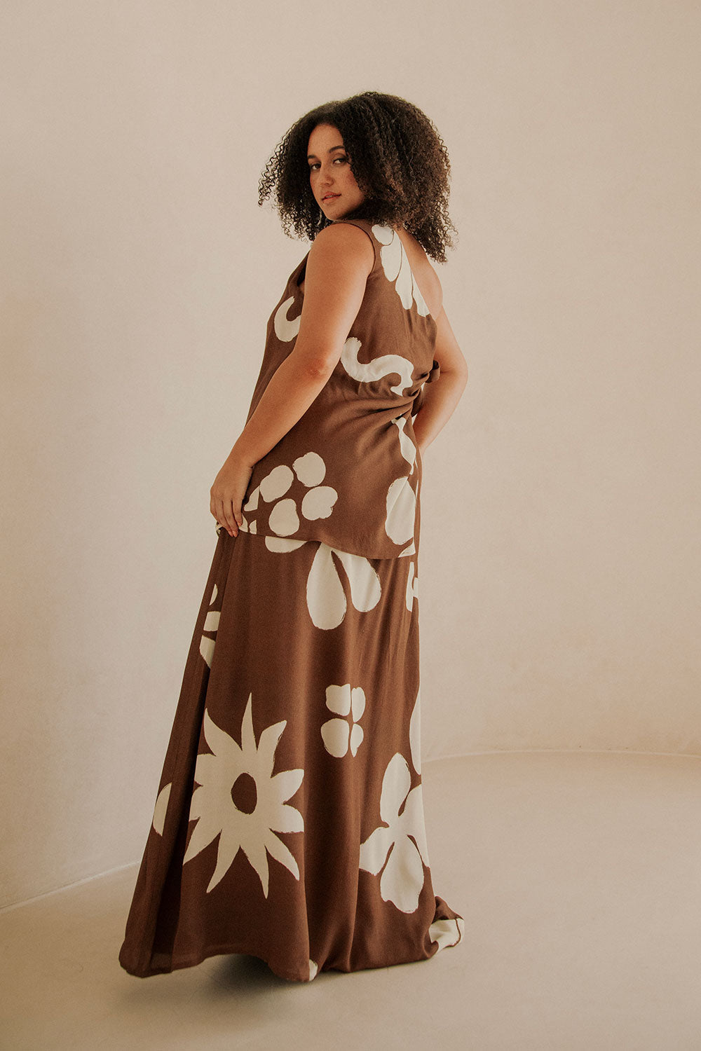 SAMPLE-Lessi Dress - Galene Brown