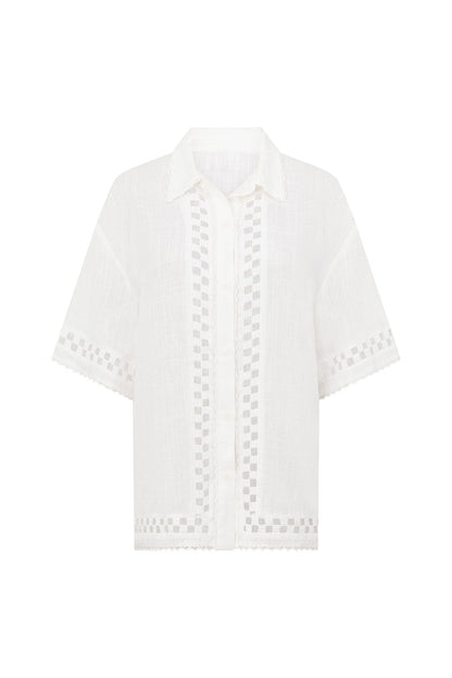 SAMPLE-Alyssia Top - White