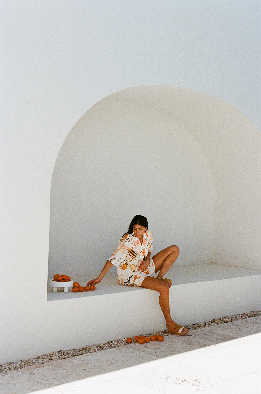 SAMPLE-Seona Shorts - Amalfi Aperol