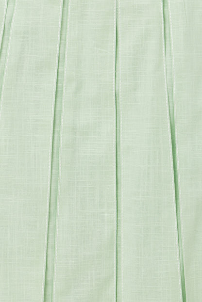 SAMPLE-Dien Wrap Skirt - Green