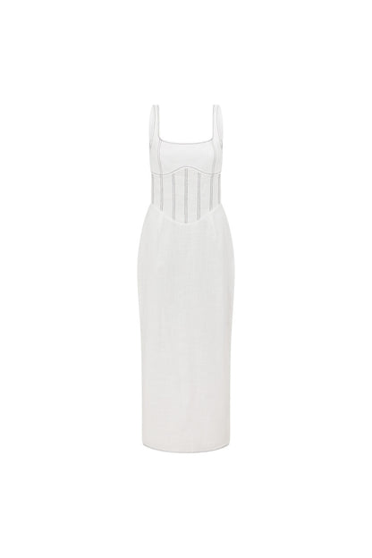 Ricardo Midi Dress - White